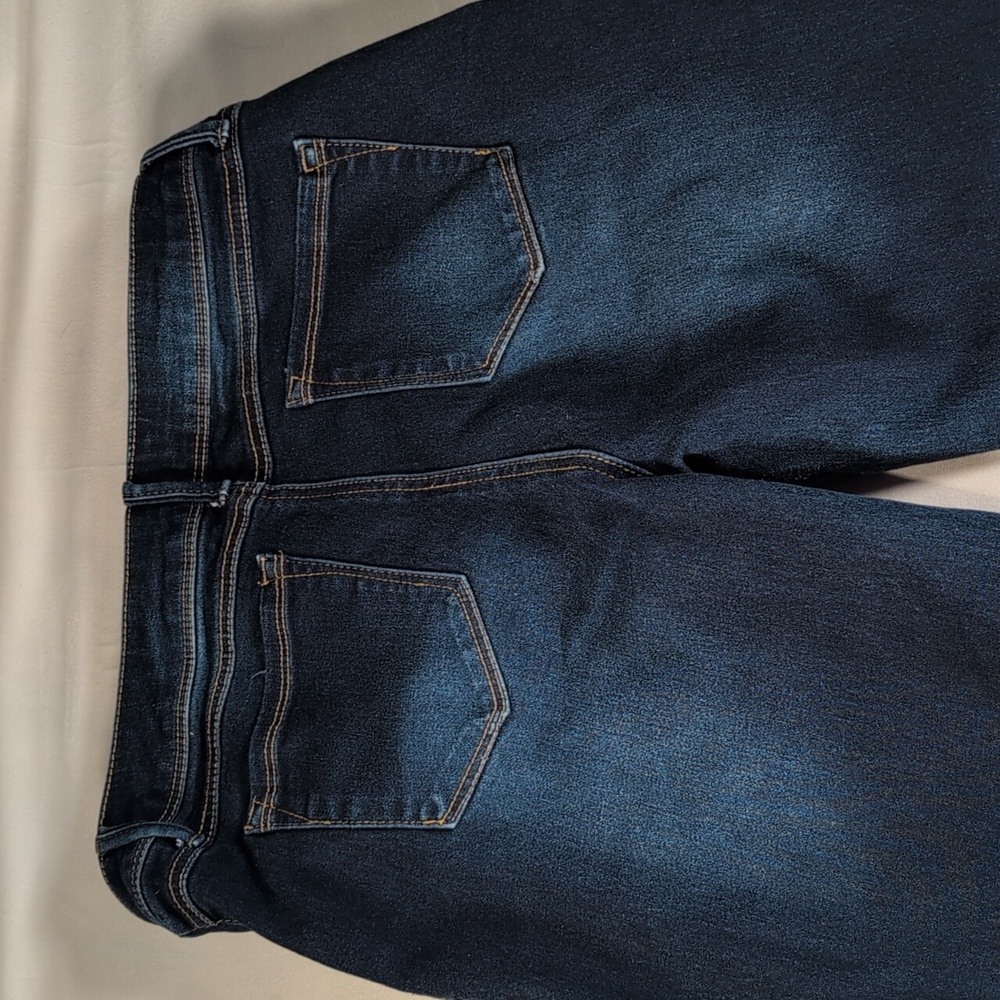 AG Denim Dark Wash Straight Leg Jeans Size 14P Petite - Picture 11 of 11